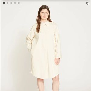 Universal Standard Twill dress in bone